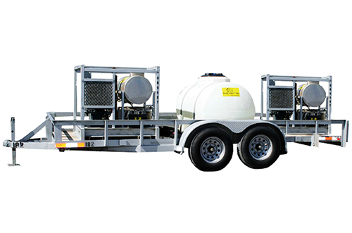Tiger 4,000 psi Trailer Mount Hot Water Pressure Washer 2 Skids 