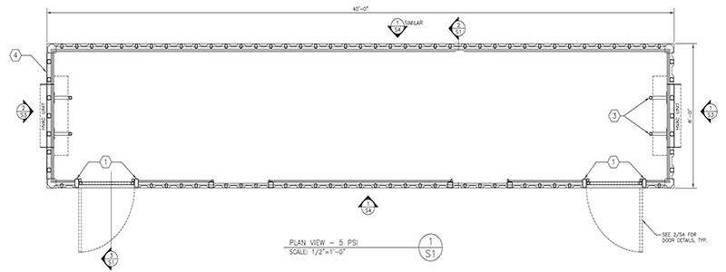 Tiger 8x40 Safety Cool-Down Building Drawing
